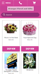 Mobile Screenshot of kruegerfloral.com